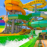 Fast and Fun tube slides at Massanutten outdoor water park