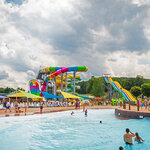 Massanutten wave pool next to exciting slides and all day fun