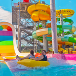 Fun-filled tube slide at Massanutten Resort outdoor water park