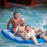 Big waterslides at Massanutten indoor waterpark Virginia