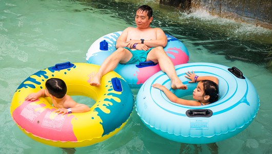 Relaxing Lazy River at Massanutten water park discount rates